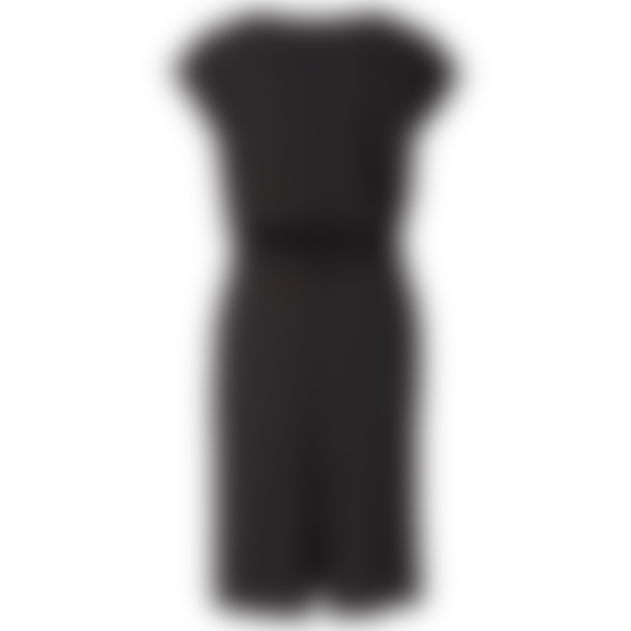 Yaya Jersey Belted Dress - Almost Black