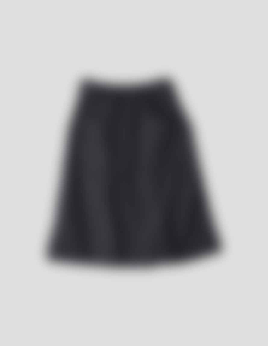 Margaret Howell Side Zip Black Denim Skirt