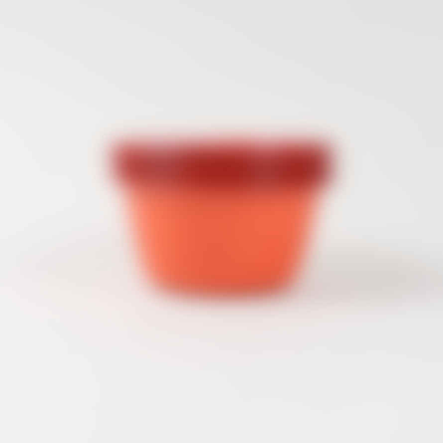 Falcon Enamelware Box of 4 Small Enamel Bowls - Pillarbox Red