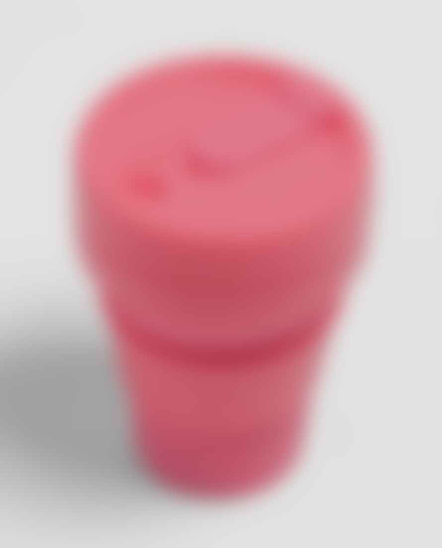 Stojo Peony Pink Silicone Collapsible Coffee Cup