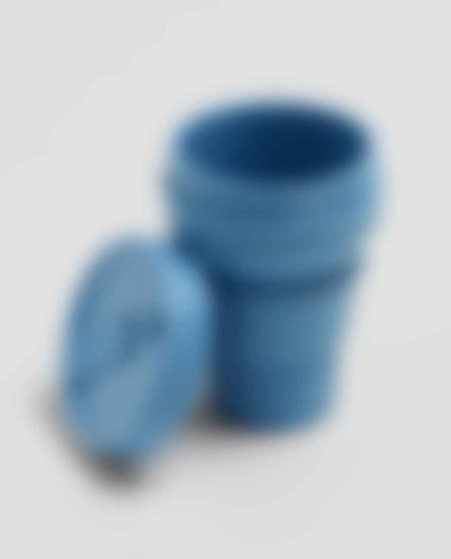 Stojo Steel Blue Silicone Collapsible Coffee Cup