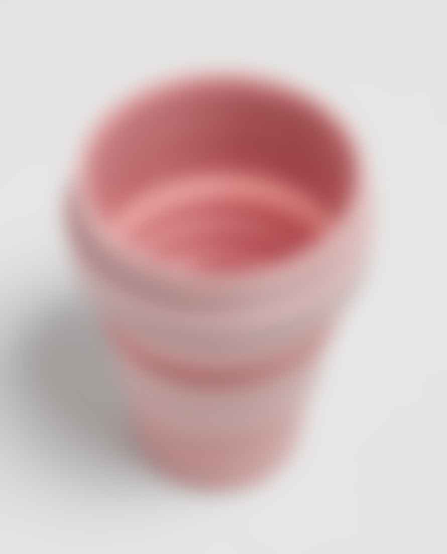 Stojo Carnation Pink Silicone Collapsible Coffee Cup