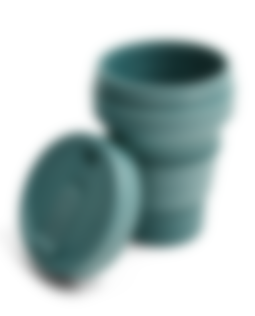 Stojo Eucalyptus Green Silicone Collapsible Coffee Cup