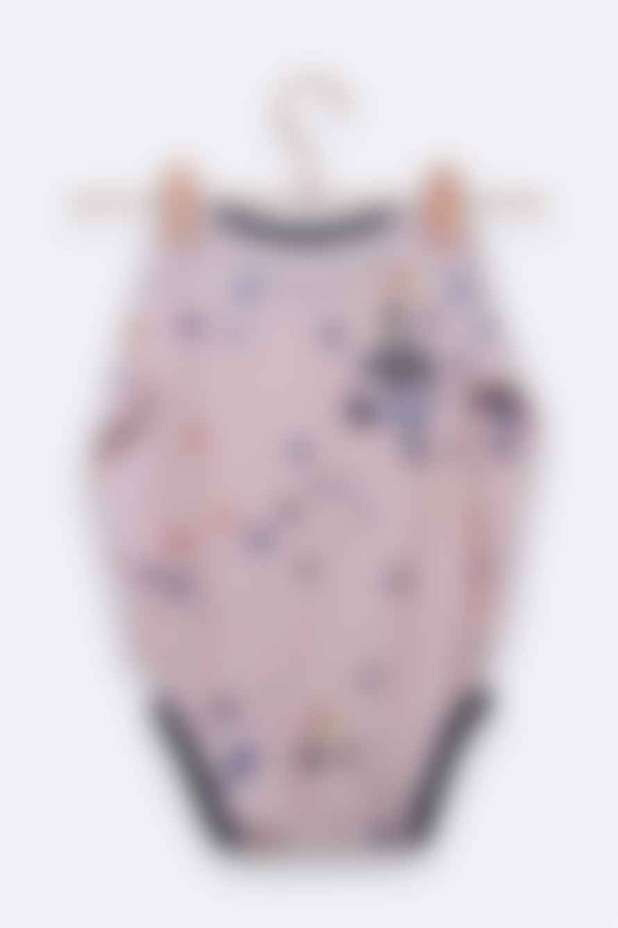 LOVE kidswear Lilith Body In Pink With Paint Splatter Print