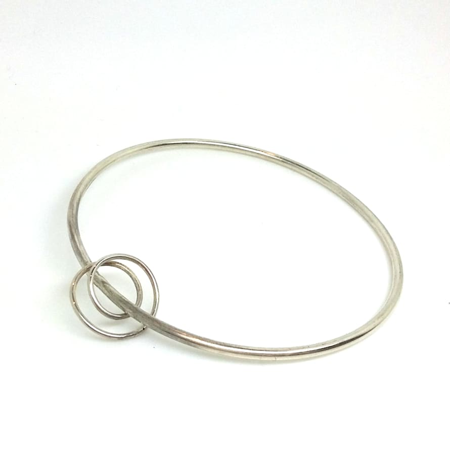 Blackbird Silver Curlicue Bangle