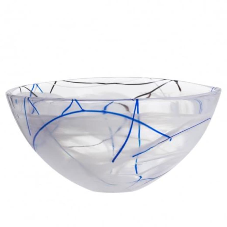 Kosta Boda  Contrast Bowl Large White