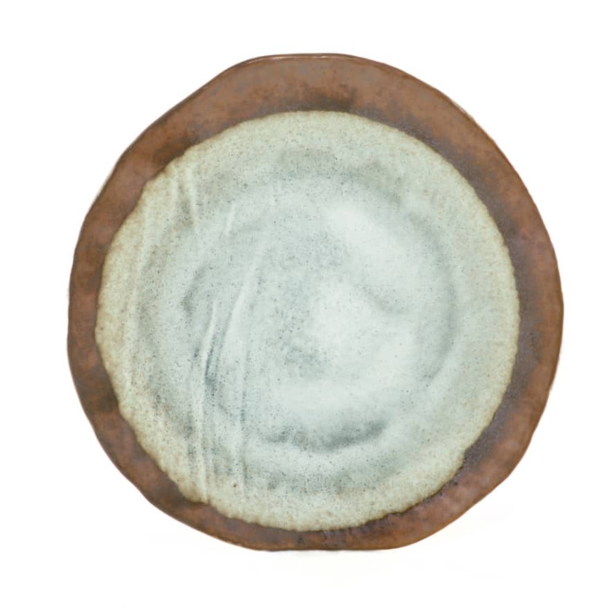 Typhoon Oyster Glaze Plate Round