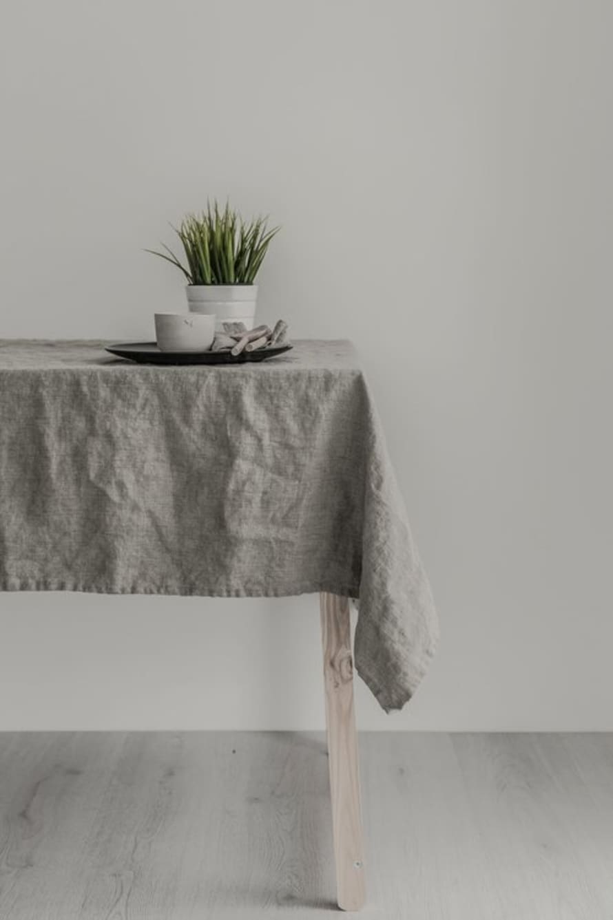 Natural Unbleached Linen Tablecloth