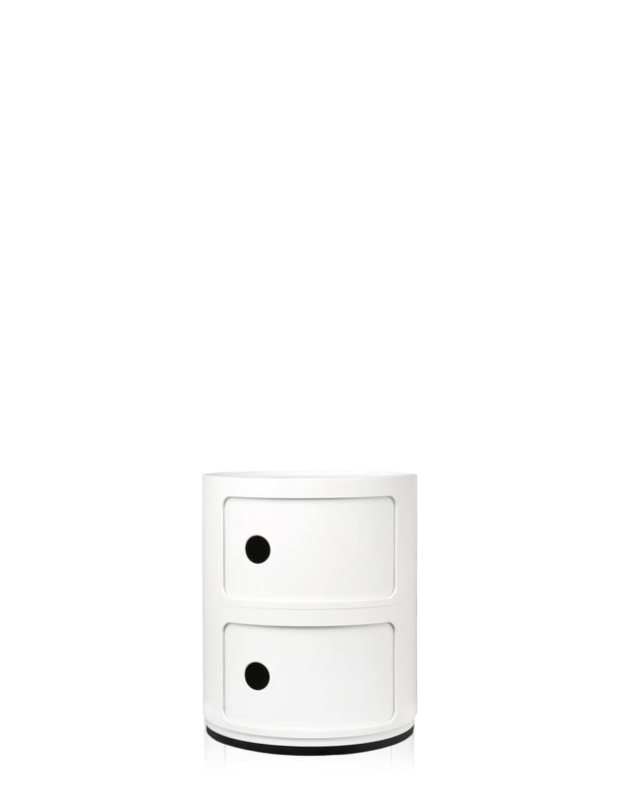 Kartell White Two Door COMPONIBILI Cabinet