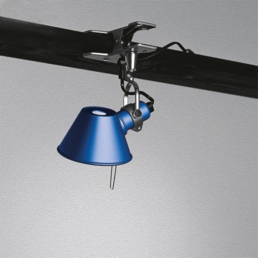 artemide Anodised Blue Tolomeo Micro Pinza Light