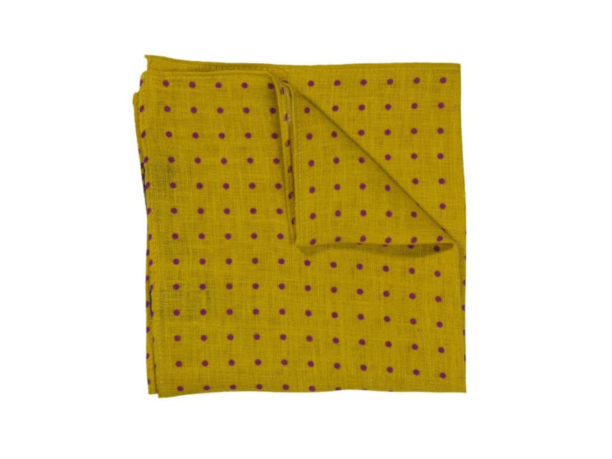 40 Colori Dotted Linen Pocket Square