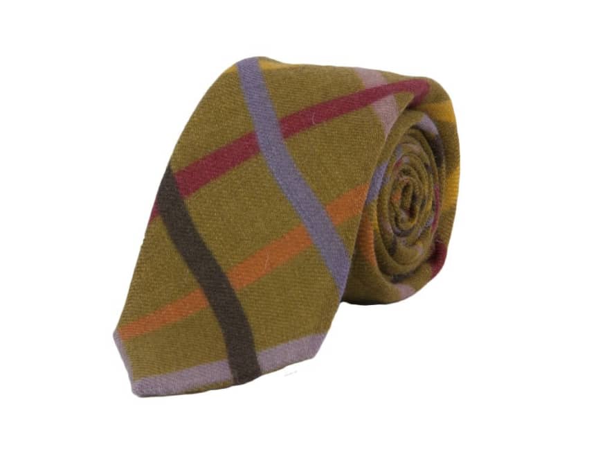 40 Colori Crisscross Printed Wool Tie