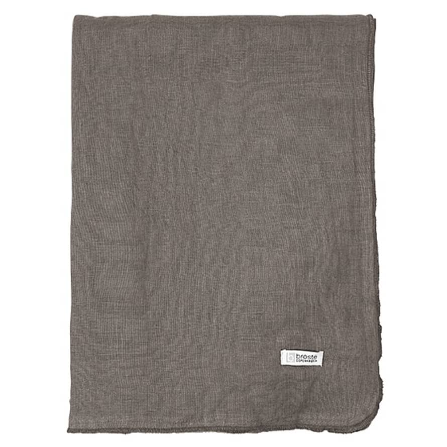 Broste Copenhagen Donkey Brown Eco Friendly Linen Tablecloth