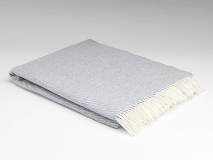 Barnbury Home Smoke Super Soft Herringbone Throw 