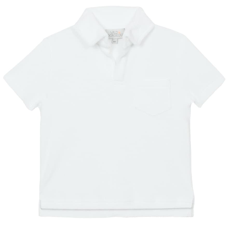 Wild & Gorgeous White CY Boys Polo Shirt 