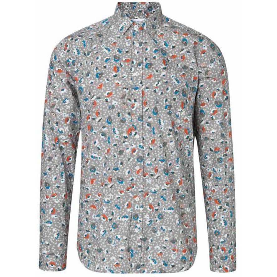 Libertine-Libertine Lynch Light Grey Flower Shirt 