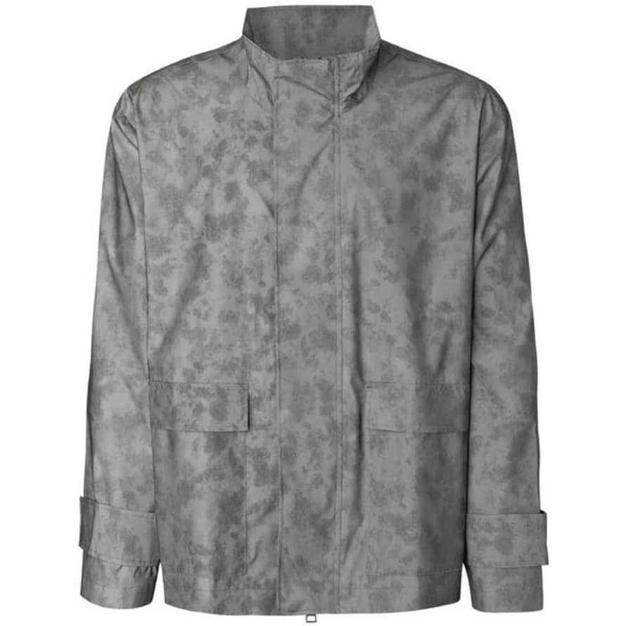 Libertine-Libertine Sliver and Grey Camo Reflect Printed Dead Jacket 