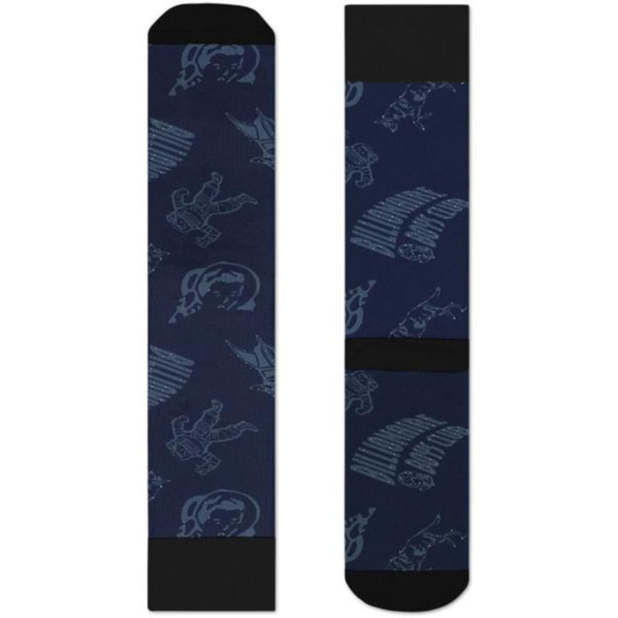 Happy Socks  Astronaut Logo Athletic Socks