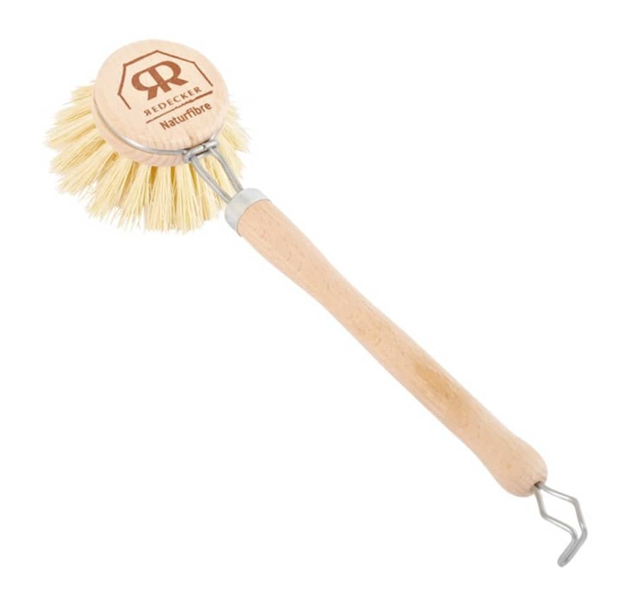 Redecker 4cm Wooden Hard Dish Brush With Handle 