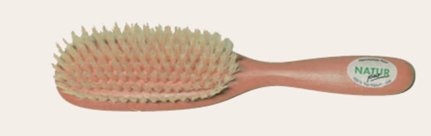 Redecker Pearwood Hair Brush With Soft Light Bristle 