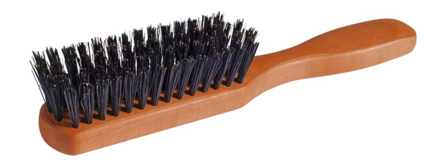 Redecker Pocket Pearwood Hair Brush With Black Bristle