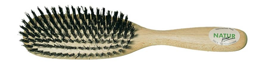 Redecker Beechwood Hair Brush With Hard Boar Bristle 