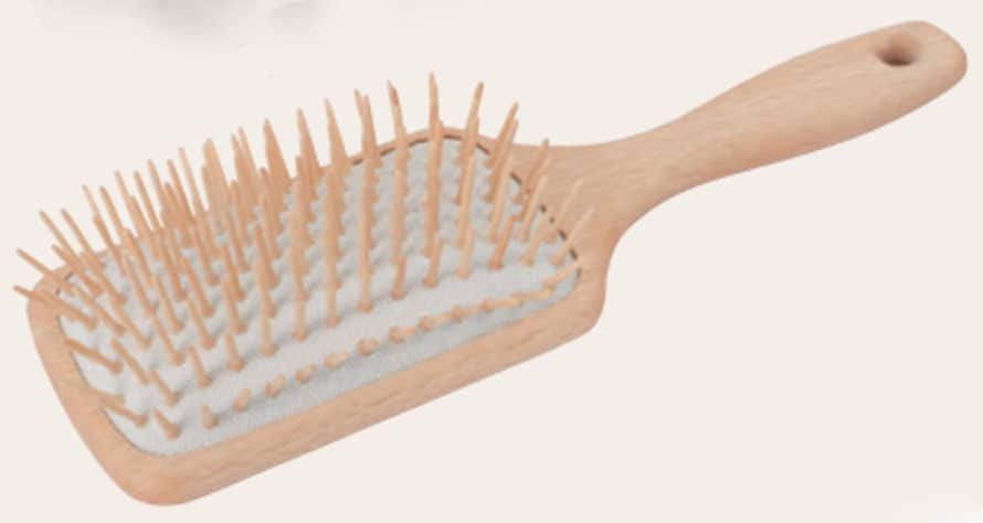 Redecker 24.5cm Large Beechwood Hairbrush With Maple Wood Pins 