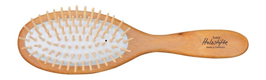 Redecker 23cm Wooden Round Hair Brush With Straight Pins