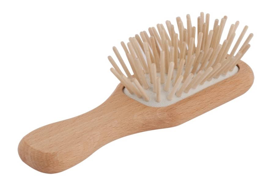 Redecker Wooden Pocket Hair Brush With Pins