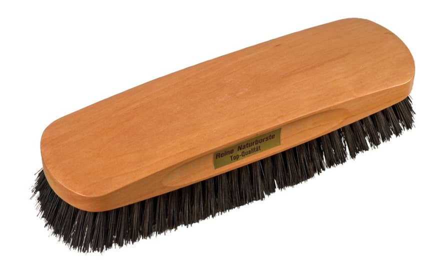 Redecker 17.5cm Pearwood Clothes Brush With Stiff Black Bristle