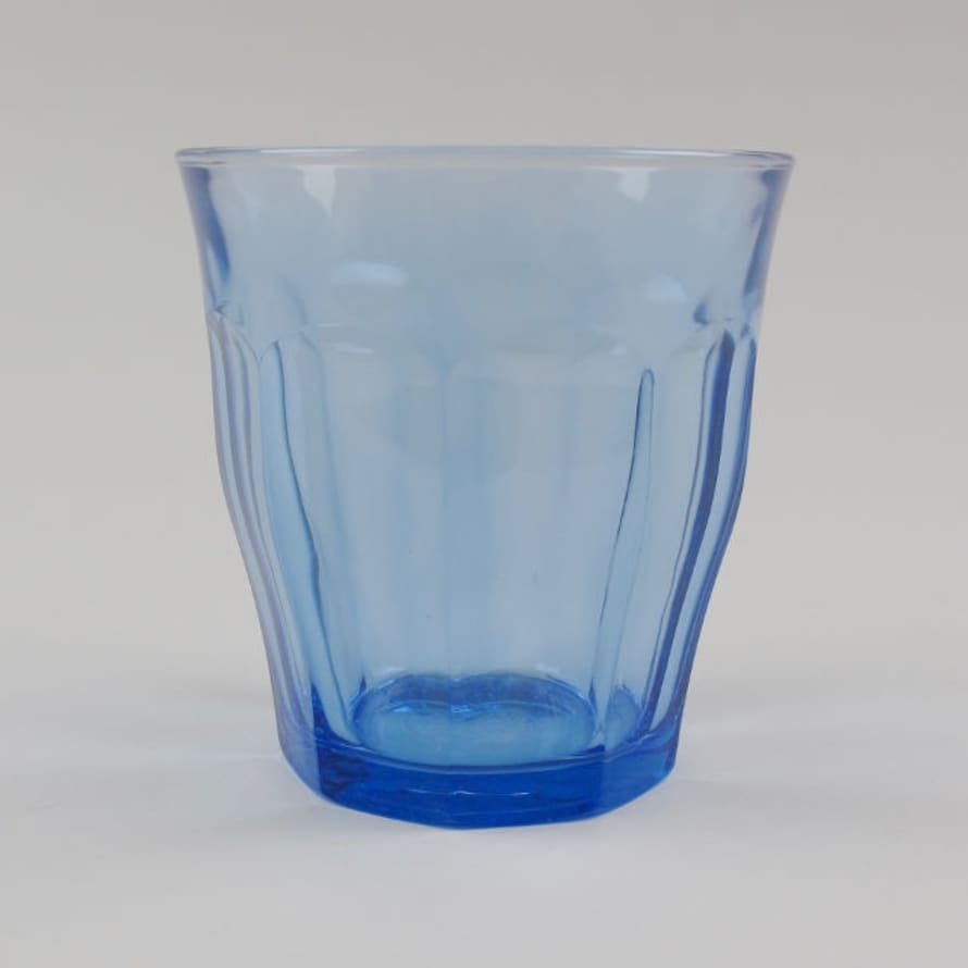 Duralex Box of 6 Blue 'Picardie' Drinking Glasses   