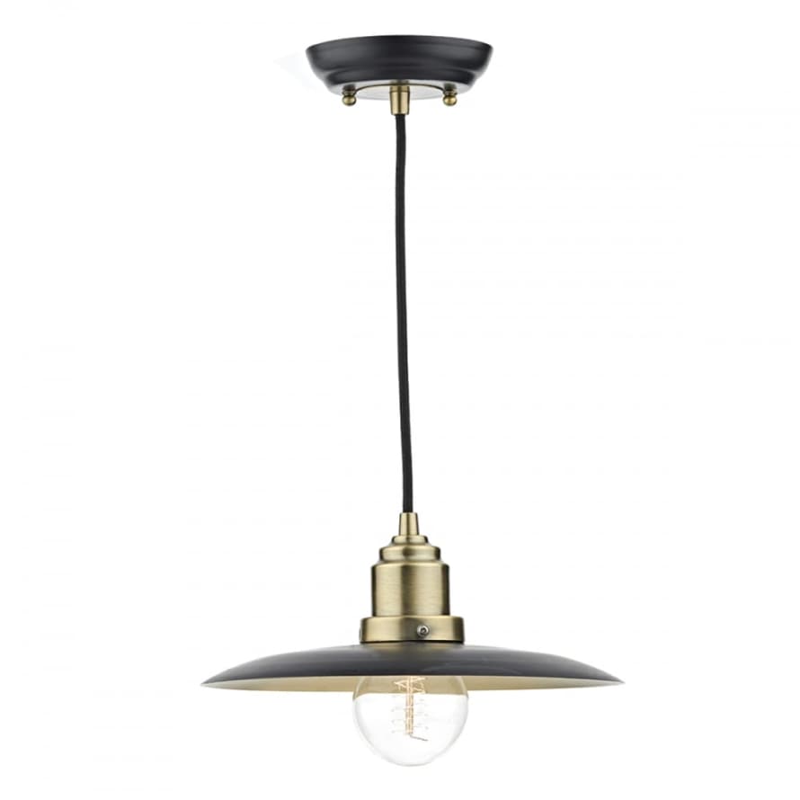 Där Lighting Black Brass Hannover Pendant Light