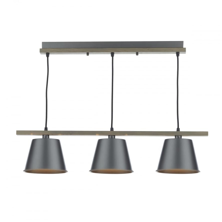 Där Lighting Raw Wood Arken 3 Pendant Light