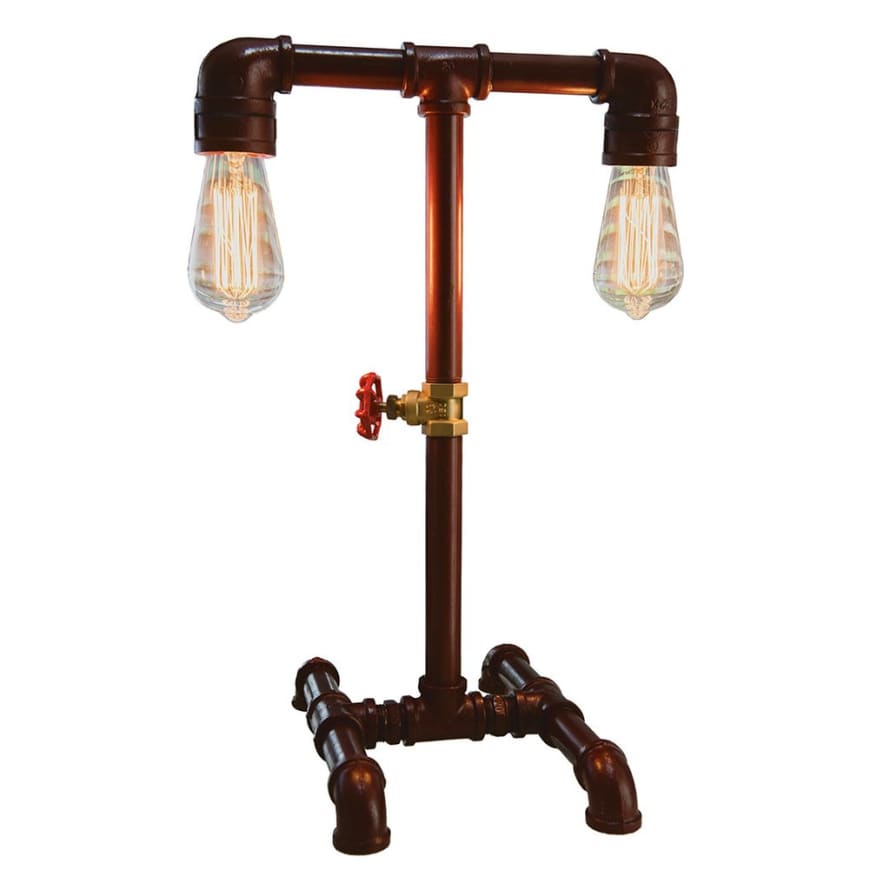 Locomocean Pipe-T Double Arm Copper Lamp 