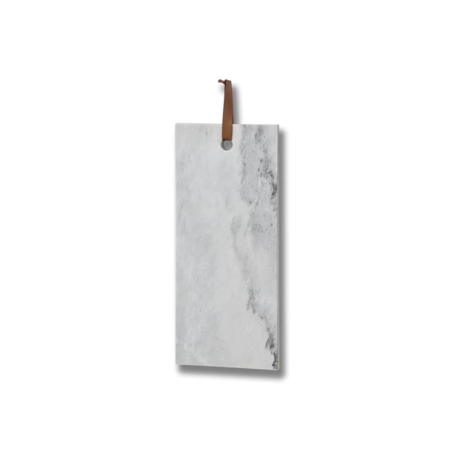 Hill Interiors Marble Board With Leather Strap