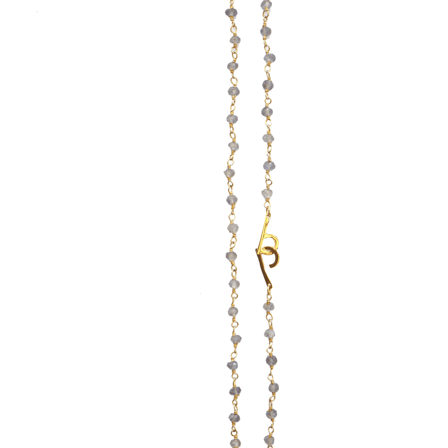 Blackbird Jewellery 22 inch Gold Plated Chain Necklace With Stones    