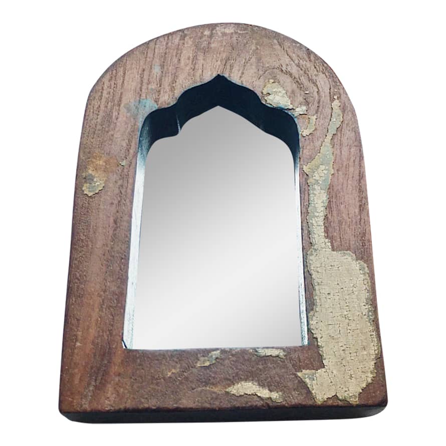The Hen House Small Reclaimed Wood Indian Mirrors