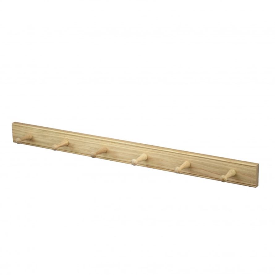 Creamore Mill Six Peg Oak Peg Rail