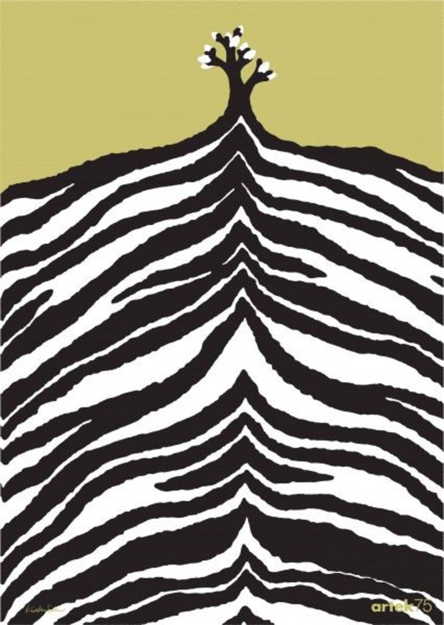 Artek Zebra Print 75 Years Poster