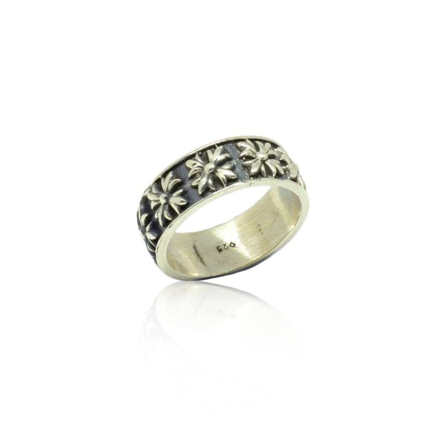 CollardManson Silver Multi Patonce Cross Ring