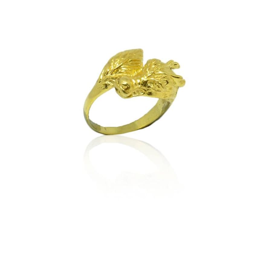 CollardManson Gold Plated Dragon Ring