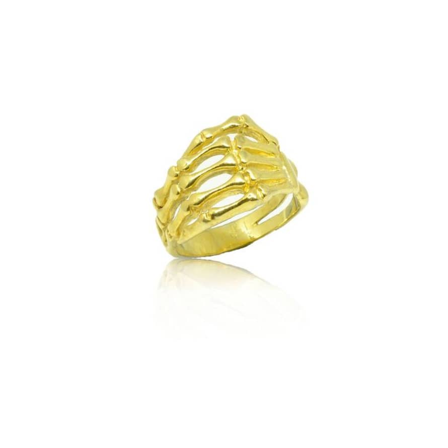 CollardManson Gold Plated Skeleton Ring 