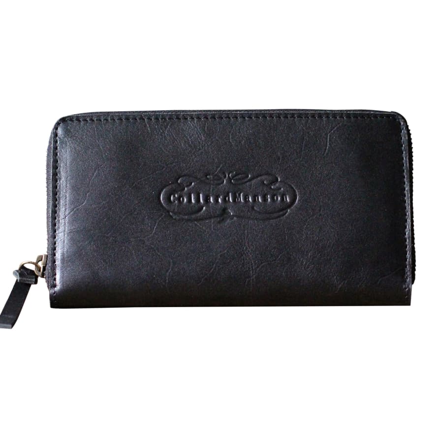 CollardManson Black Zipped Wallet