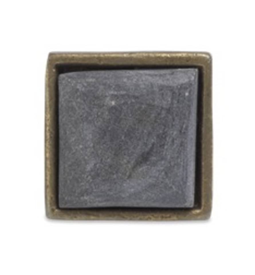 Nkuku Grey Marble Knob