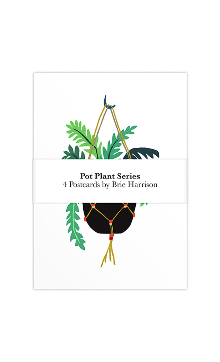 Brie Harrison  Pot Plant Series Art Postcards- Pack of 4