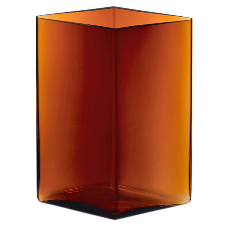 Iittala   Copper Ruutu Glass Vase