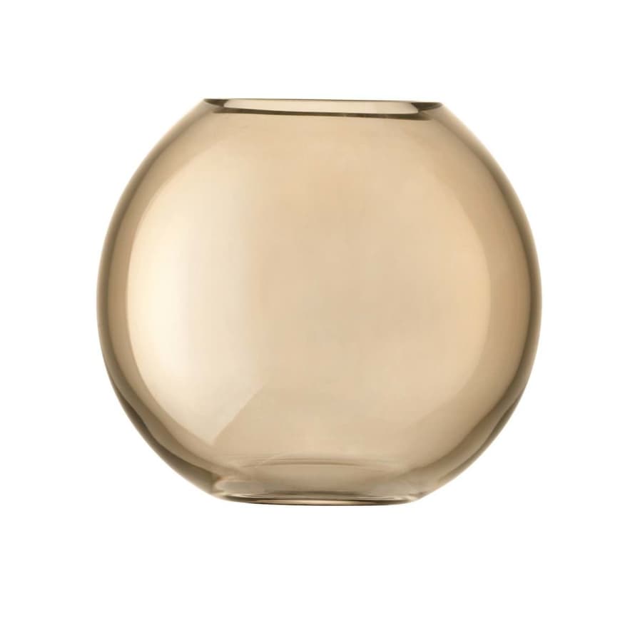 LSA International Sheer Bronze Glass Polka Vase