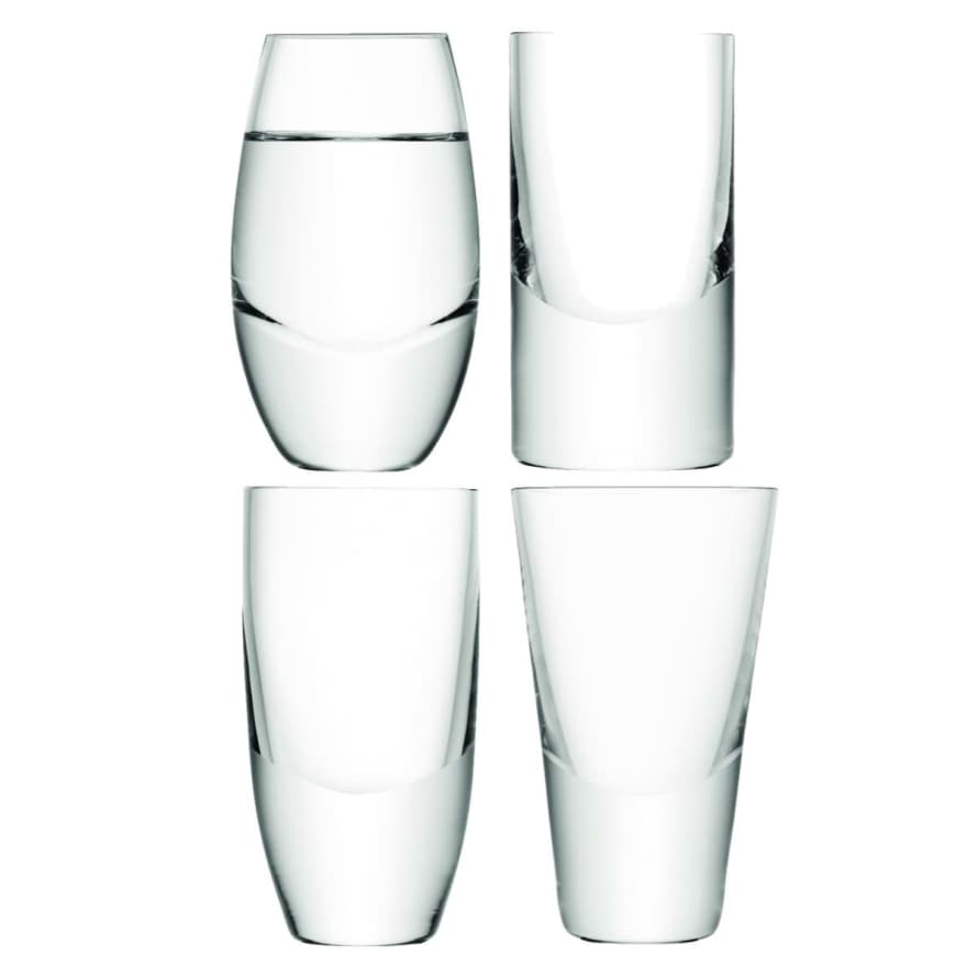 LSA International Set Of 4 Lulu Vodka Glasses