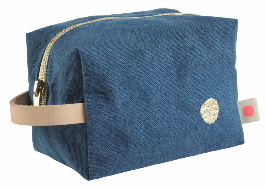 Le Caerise Sur Le Gateau Teal Cube Toiletry Bag