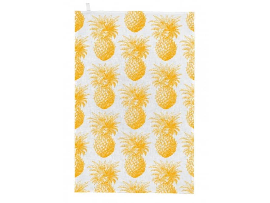Thornback & Peel Yellow Pineapple Tea Towel